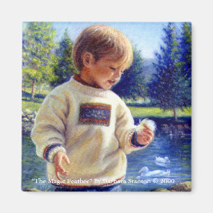 "Die magische Feder" Magnet