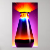 Die magische Flasche | Lavalampe | Gradient | AI Poster (Vorne)