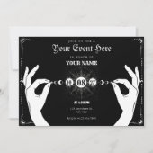 Die magische Hand des Mondes Einladung (Vorderseite)