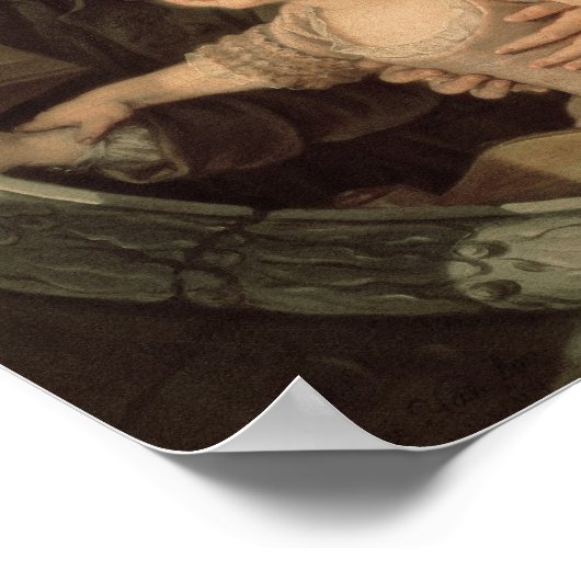 Die magische Laterne, 1764 Poster (Ecke)