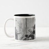 Die magische Laterne, 1798 Zweifarbige Tasse (Links)