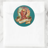 Die Magische Meerjungfrau Runder Aufkleber (Tasche)