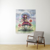 Die magische Mushroom kleine Mauer hängt Wandteppich (Beispiel)