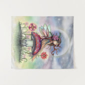 Die magische Mushroom kleine Mauer hängt Wandteppich (Vorderseite (Horizontal))