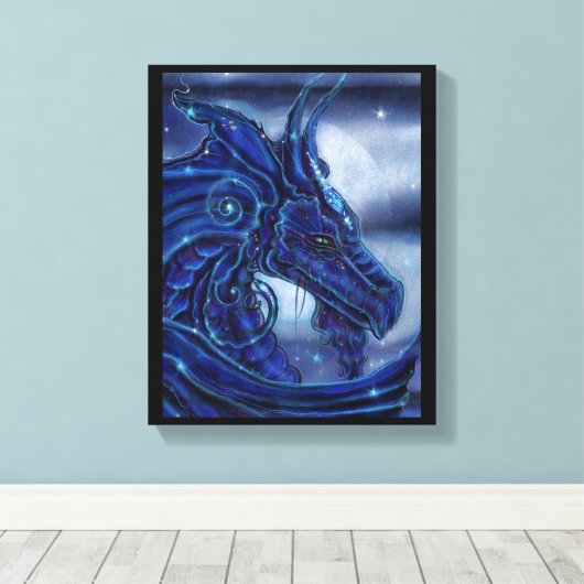 Die "Magische Nigh-Drachenfantasie" von Renee Lavo Leinwanddruck (Insitu (Holzboden))