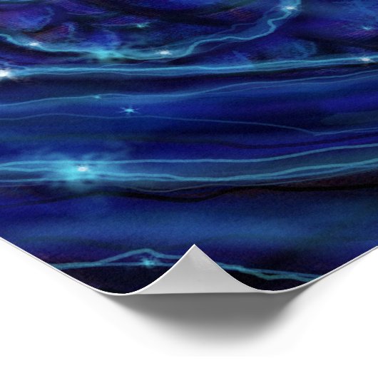 Die "Magische Nigh-Drachenfantasie" von Renee Lavo Poster (Ecke)