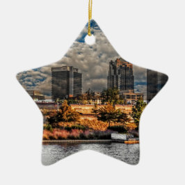 Die magische Stadt Keramik Ornament