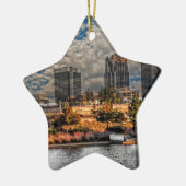 Die magische Stadt Keramik Ornament (Links)