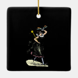 Die magische Verdammnisfrau Keramikornament