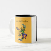 Die magische Verdammnisfrau und der Motte Zweifarbige Tasse (Vorderseite Links)