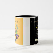 Die magische Verdammnisfrau und der Motte Zweifarbige Tasse (Mittel)