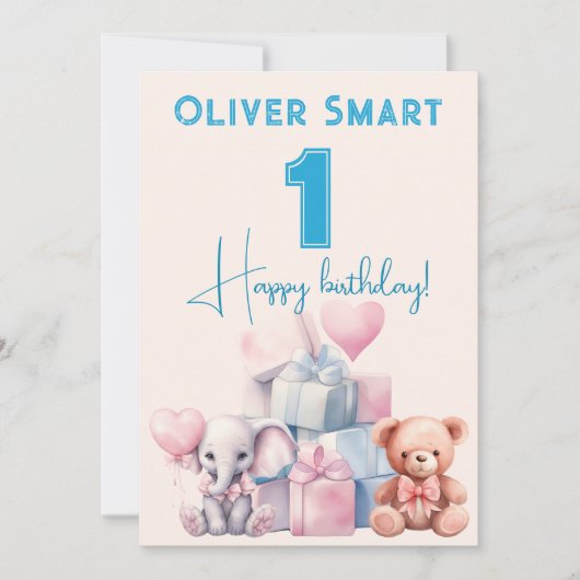 Die magische Welt des 1. Einladung (Vorderseite)