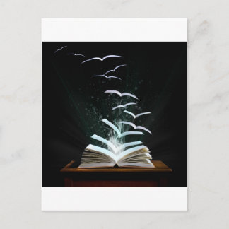 Die magische Welt des Lesens Postkarte