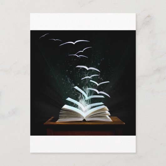 Die magische Welt des Lesens Postkarte (Vorderseite)