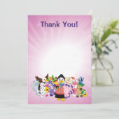 Die magische Welt von Webkinz Dankeskarte (Stehend Vorderseite)