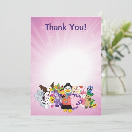 Die magische Welt von Webkinz Dankeskarte (Stehend Vorderseite)