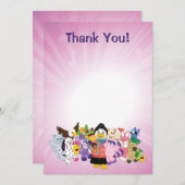 Die magische Welt von Webkinz Dankeskarte (Vorne/Hinten)