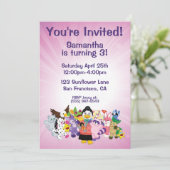 Die magische Welt von Webkinz Einladung (Stehend Vorderseite)