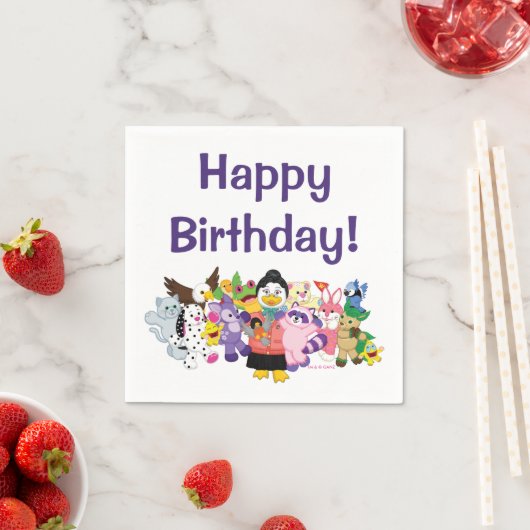 Die magische Welt von Webkinz Serviette (Beispiel)