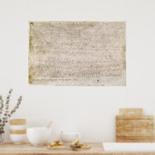 Die Magna-Charta von 1215 Poster (Küche)