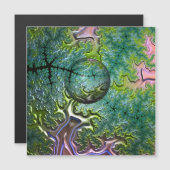 Die Magnetkarte für die Reise (Vorne/Hinten)