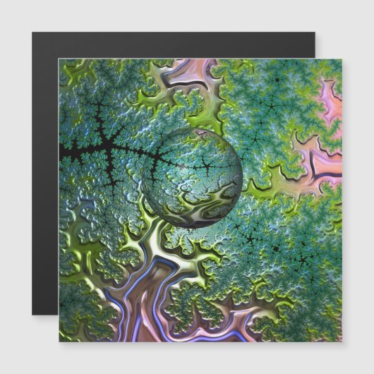 Die Magnetkarte für die Reise (Vorne/Hinten)