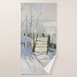 Die Magpie, Monet Badehandtuch