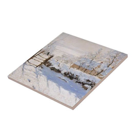 Die Magpie, Monet berühmte Malerei Fliese (Seite)