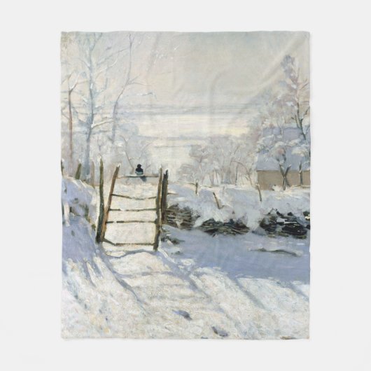 Die Magpie, Monet Fleecedecke (Vorderseite)