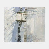 Die Magpie, Monet Fleecedecke (Vorderseite (Horizontal))