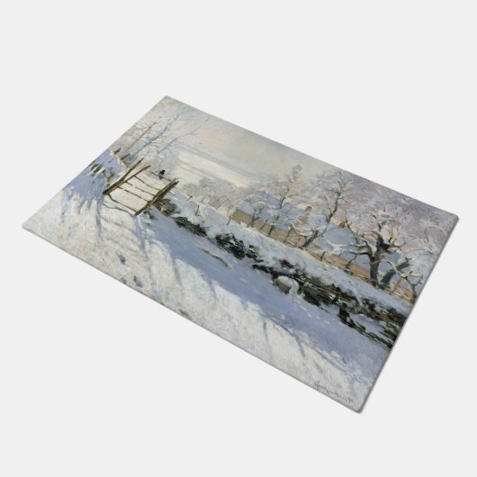 Die Magpie, Monet Fußmatte (Schrägansicht)