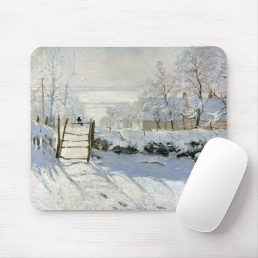 Die Magpie, Monet Mousepad (Mit Mouse)