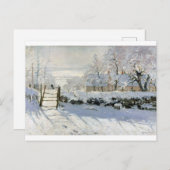 Die Magpie, Monet Postkarte (Vorne/Hinten)