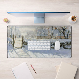 Die Magpie, Monet Schreibtischunterlage