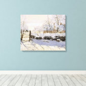 Die Magpie von Monet Leinwanddruck (Insitu (Holzboden))