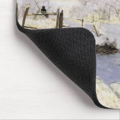 Die Magpie von Monet Mousepad (Ecke)