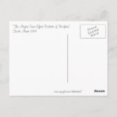 Die Magpie von Monet Postkarte (Rückseite)