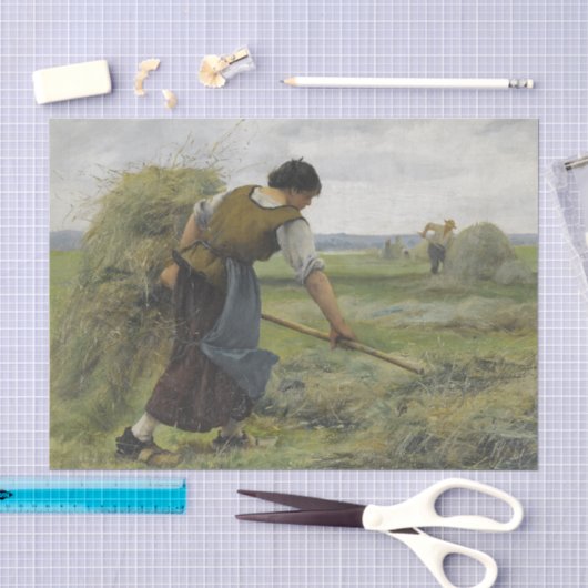 Die Mäher von Julien Dupre Seidenpapier (Handwerk)