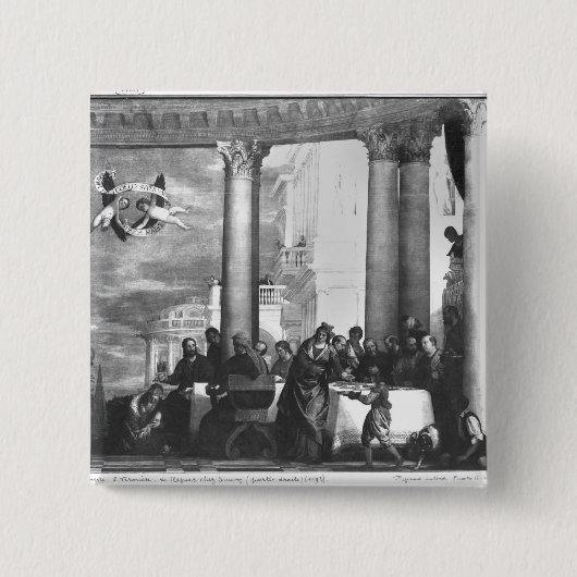 Die Mahlzeit am Haus von Simon der Pharisee Button (Vorderseite)
