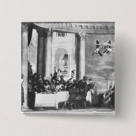 Die Mahlzeit am Haus von Simon der Pharisee Button (Vorderseite)