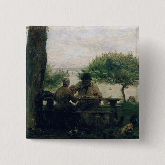 Die Mahlzeit bei Honfleur, 1875 Button (Vorderseite)