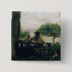 Die Mahlzeit bei Honfleur, 1875 Button