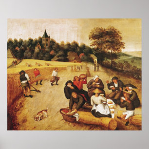 Die Mahlzeit der Erntemaschine Poster