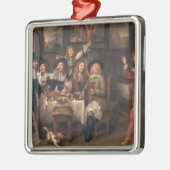 Die Mahlzeit der Künstler Silbernes Ornament (Links)