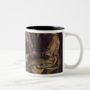 Die Mahlzeit des Bauers, 1642 Zweifarbige Tasse