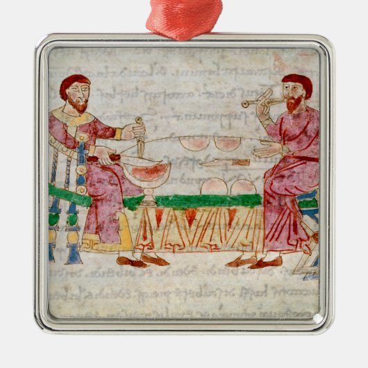 Die Mahlzeit, von 'De Universo' Silbernes Ornament (Vorne)