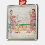 Die Mahlzeit, von 'De Universo' Silbernes Ornament (Links)