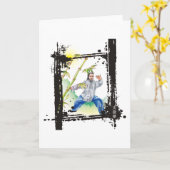 Die Mähne des Trennpferds - Tai-Chi Karte (Gelbe Blume)