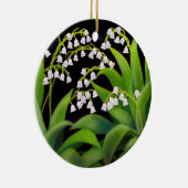 Die Maiglöckchen-Blumenverzierung Keramikornament (Rechts)