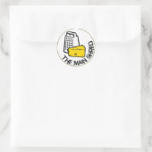 Die "Main Shred"-Ware Runder Aufkleber (Tasche)